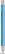 UMA STRAIGHT chroom metalen balpen - Light blue