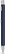 UMA STRAIGHT chroom metalen balpen - Dark blue