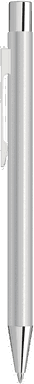UMA STRAIGHT Chrom Metall Kugelschreiber - Silber