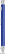 UMA STRAIGHT chroom metalen balpen - Middle blue