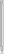 UMA STRAIGHT chroom metalen balpen - Silver