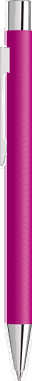 UMA STRAIGHT Chrom Metall Kugelschreiber - Magenta