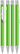 UMA STRAIGHT chroom metalen balpen - Light green