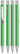 UMA STRAIGHT chroom metalen balpen - Dark green