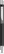 UMA STRAIGHT chroom metalen balpen - Black