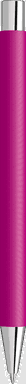 UMA STRAIGHT Chrom Metall Kugelschreiber - Magenta