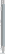 UMA STRAIGHT chroom metalen balpen - Light grey