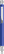 UMA STRAIGHT chroom metalen balpen - Middle blue