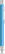 UMA STRAIGHT chroom metalen balpen - Light blue