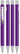 UMA STRAIGHT chroom metalen balpen - Purple
