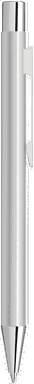 UMA STRAIGHT Chrom Metall Kugelschreiber - Silber