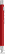 UMA STRAIGHT chroom metalen balpen - Red