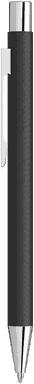 UMA STRAIGHT Chrom Metall Kugelschreiber - Schwarz