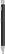 UMA STRAIGHT chroom metalen balpen - Black