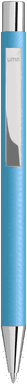 UMA STRAIGHT Chrom Metall Kugelschreiber - Hellblau