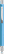 UMA STRAIGHT chroom metalen balpen - Light blue