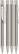UMA STRAIGHT chroom metalen balpen - Stainless steel
