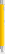 UMA STRAIGHT chroom metalen balpen - Dark yellow