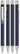 UMA STRAIGHT chroom metalen balpen - Dark blue