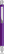 UMA STRAIGHT chroom metalen balpen - Purple