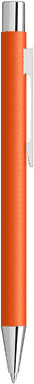 UMA STRAIGHT Chrom Metall Kugelschreiber - Orange