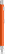 UMA STRAIGHT chroom metalen balpen - Orange