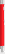 UMA STRAIGHT chroom metalen balpen - Light red