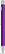 UMA STRAIGHT chroom metalen balpen - Purple