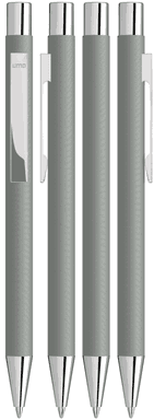 UMA STRAIGHT Chrom Metall Kugelschreiber - Grau