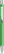 UMA STRAIGHT chroom metalen balpen - Dark green
