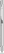 UMA STRAIGHT chroom metalen balpen - Silver