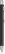 UMA STRAIGHT chroom metalen balpen - Black