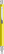 UMA STRAIGHT chroom metalen balpen - Yellow