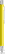 UMA STRAIGHT chroom metalen balpen - Yellow