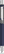 UMA STRAIGHT chroom metalen balpen - Dark blue