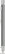 UMA STRAIGHT chroom metalen balpen - Grey