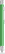 UMA STRAIGHT chroom metalen balpen - Dark green