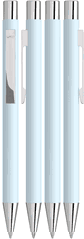 UMA STRAIGHT chroom metalen soft touch balpen