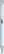 UMA STRAIGHT chroom metalen soft touch balpen - Pastel blue