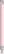 UMA STRAIGHT chroom metalen soft touch balpen - Pastel rose