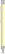 UMA STRAIGHT chroom metalen soft touch balpen - Pastel yellow