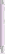 UMA STRAIGHT chroom metalen soft touch balpen - Pastel violet