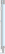 UMA STRAIGHT chroom metalen soft touch balpen - Pastel blue