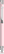 UMA STRAIGHT chroom metalen soft touch balpen - Pastel rose