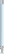 UMA STRAIGHT chroom metalen soft touch balpen - Pastel blue