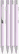 UMA STRAIGHT chroom metalen soft touch balpen - Pastel violet