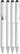 UMA STRAIGHT metalen touchpen - White