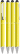 UMA STRAIGHT metalen touchpen - Yellow