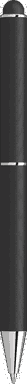 UMA STRAIGHT Metall-Touchpen - Schwarz