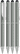 UMA STRAIGHT metalen touchpen - Grey